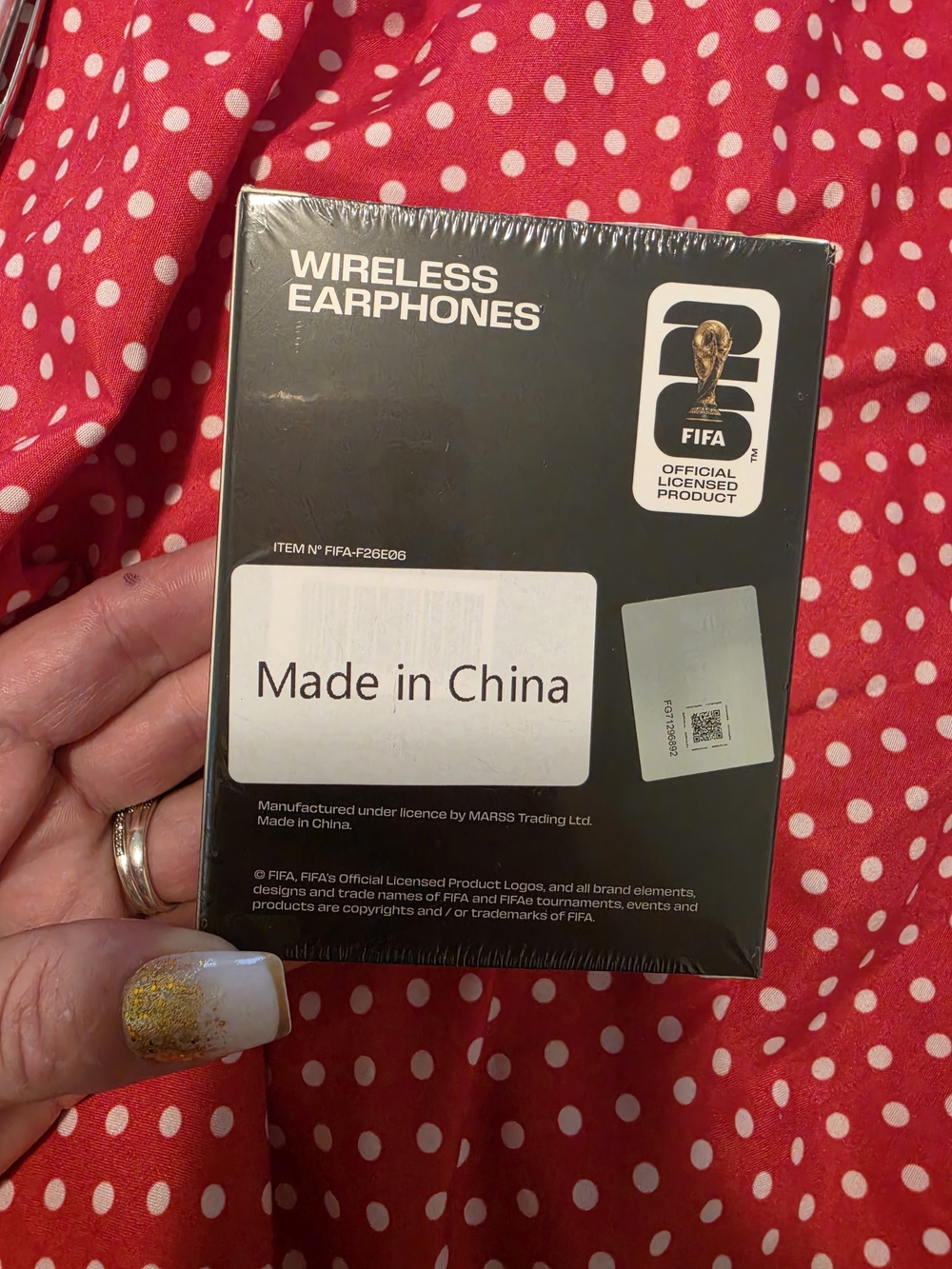 Wireless Earphones - Black - FIFA Official Licensed